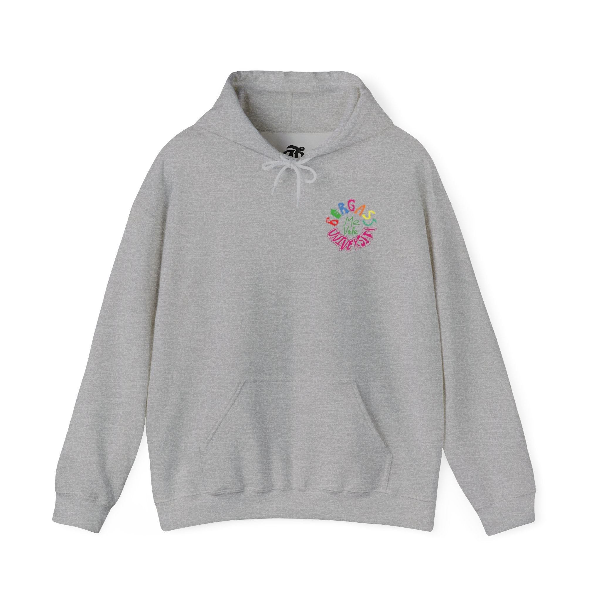 Cozy fleece-lined hoodie with cultural pride Me Vale Bergass slogan