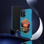 Let’s Go to the B#@! Turquoise iPhone Case | Funny Tropical Phone Cover for Summer Vibes