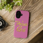 Paisa Girl 💃🏼 Pink iPhone Case | Bold Gold 💖Lettering Protective Cover