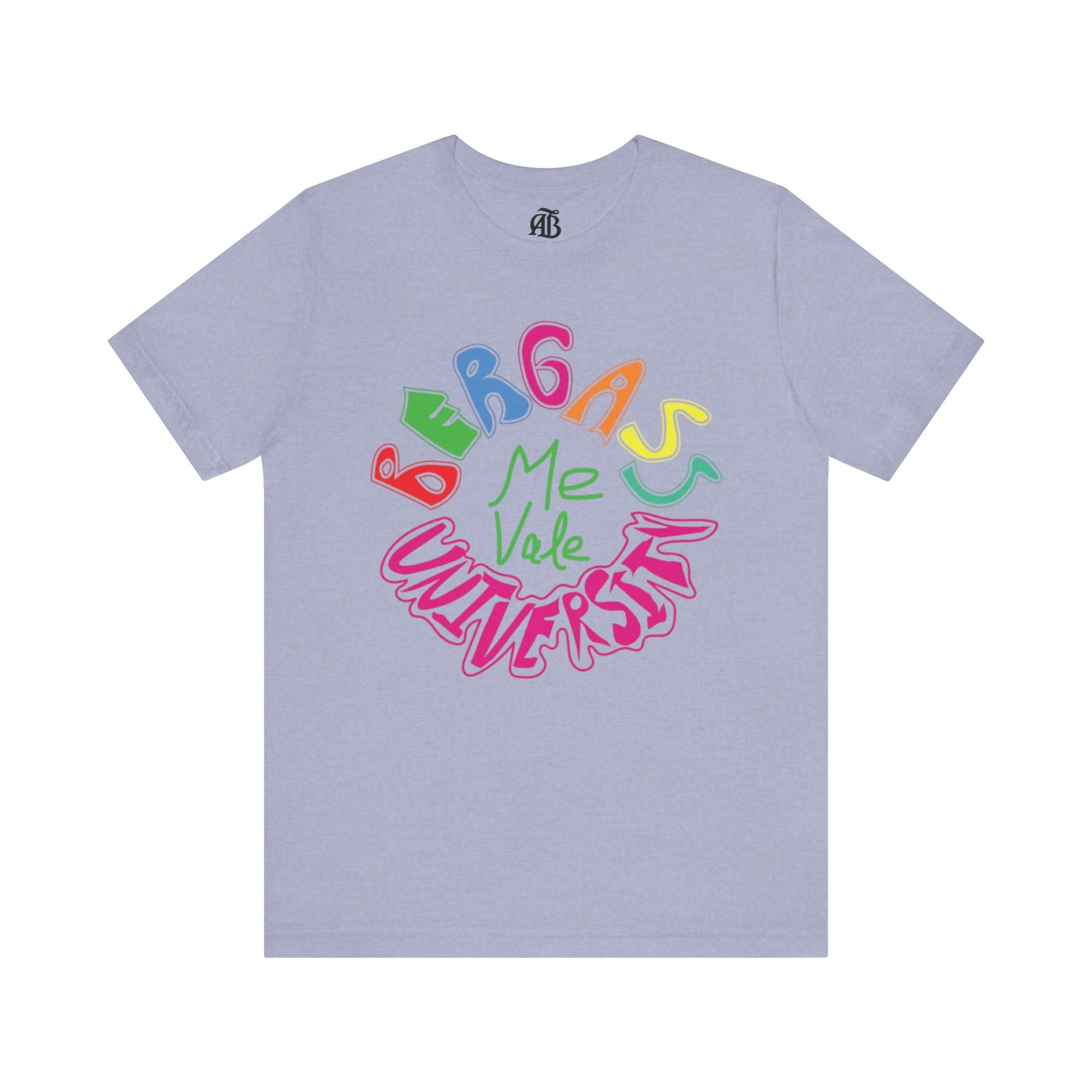 Minimalist graphic t-shirt with Bergass University cultural slogan