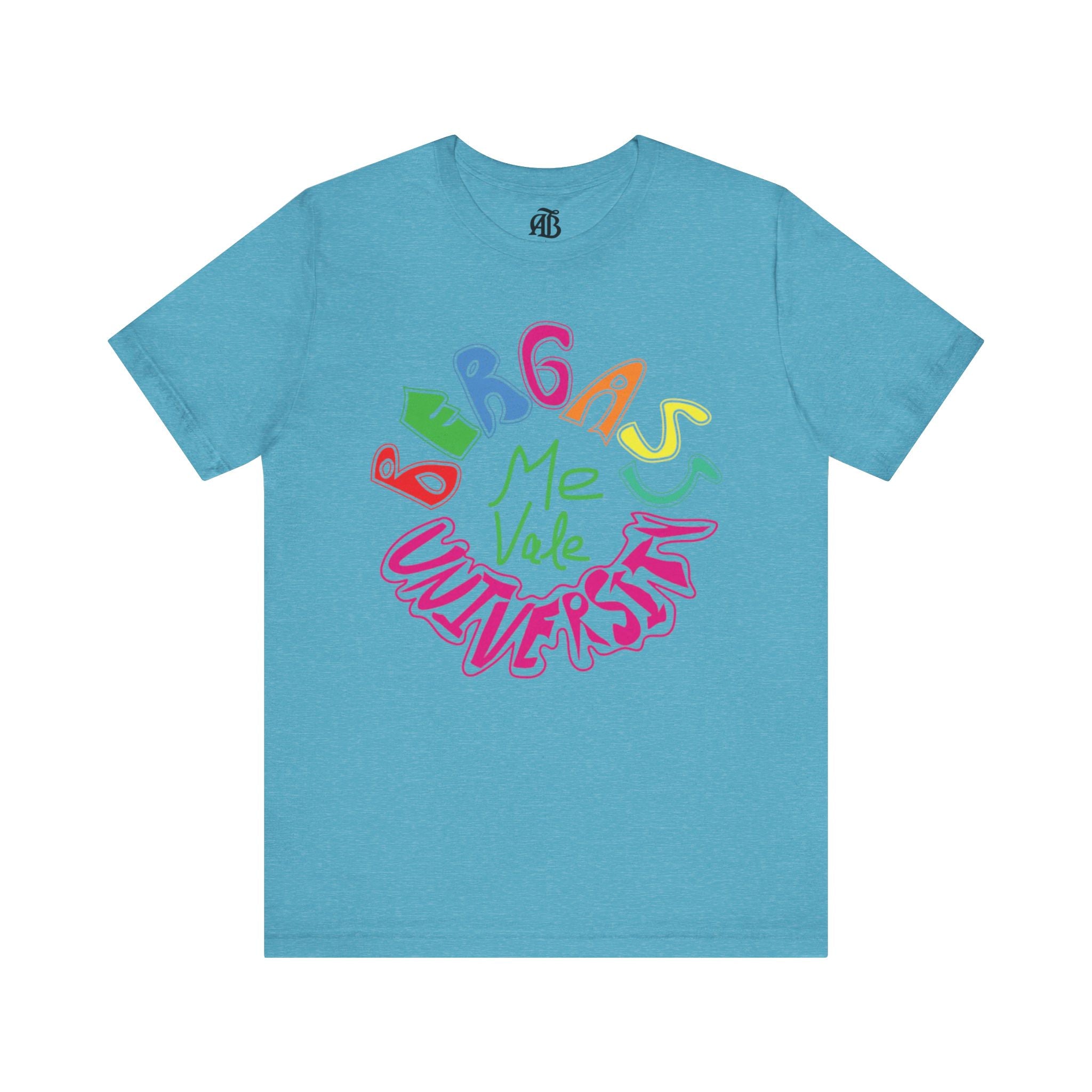 Trendy cotton t-shirt with Bergass University message for students