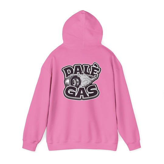 Cozy fleece-lined hoodie featuring Dalè Gas racing inspired print