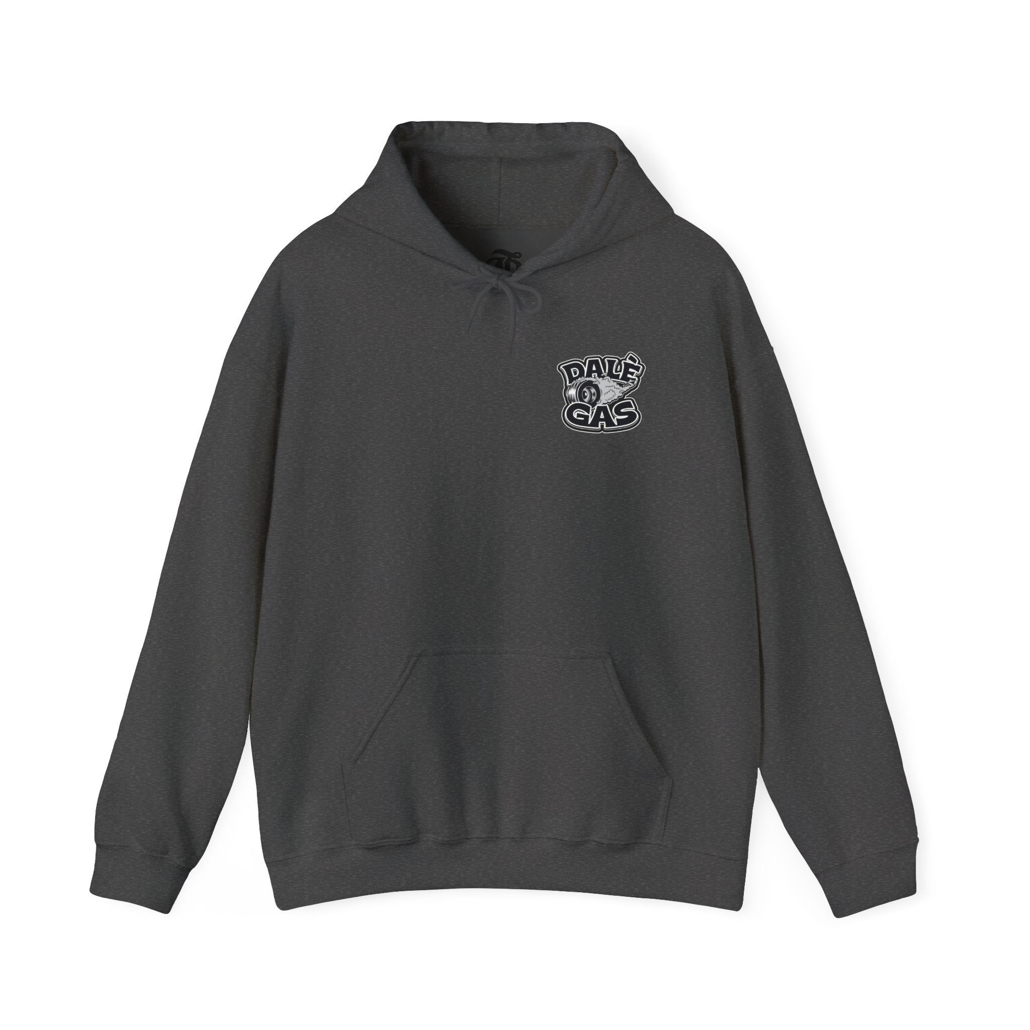 Unisex casual hoodie with bold automotive lifestyle statement print