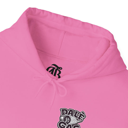 Latino car culture hoodie with Dalè Gas slogan for racing fans