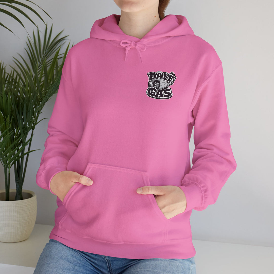 Unisex fleece sweater hoodie with automotive lifestyle design