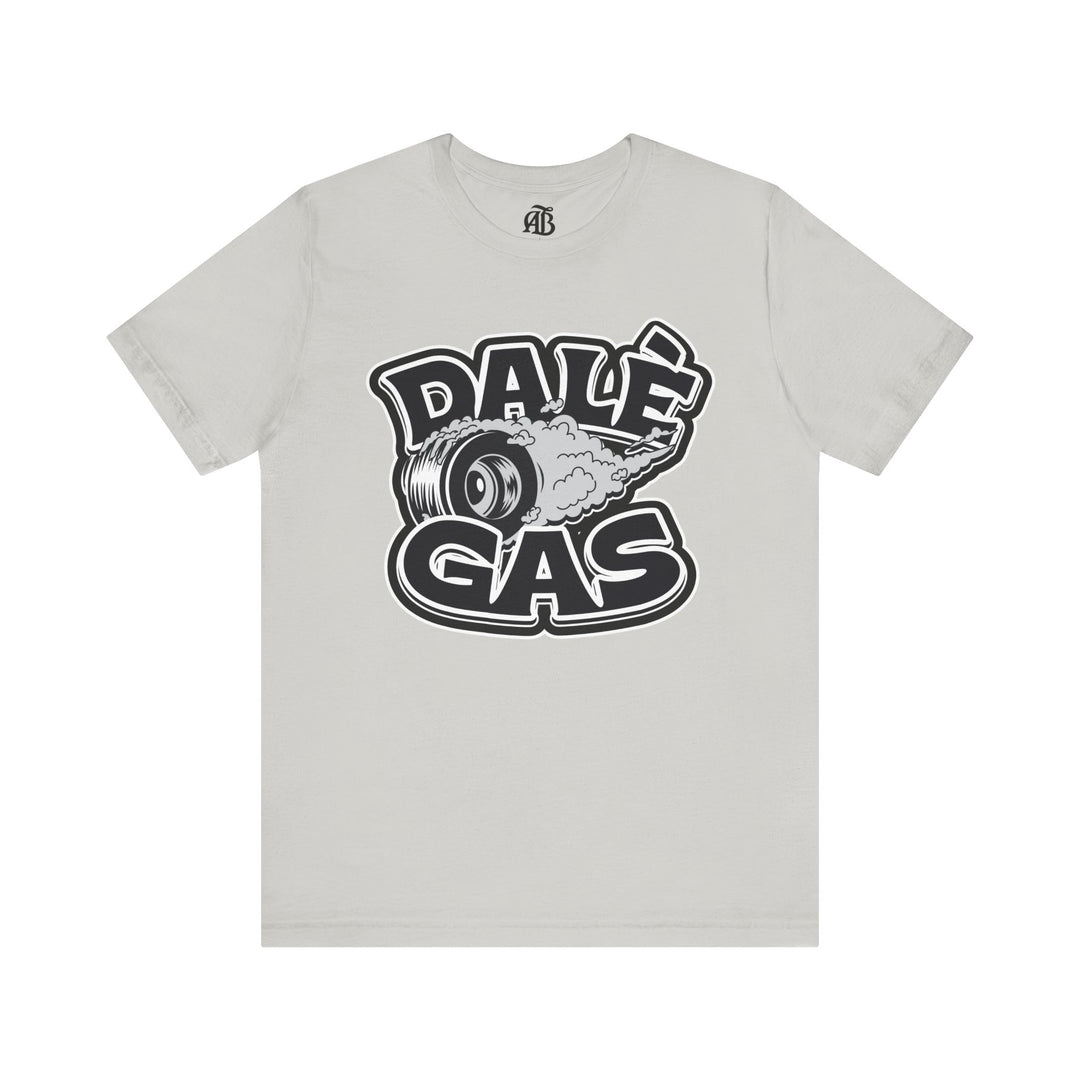 Casual unisex graphic tee with car enthusiast slogan Dalè Gas