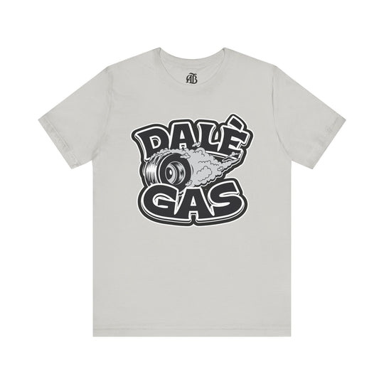 Casual unisex graphic tee with car enthusiast slogan Dalè Gas