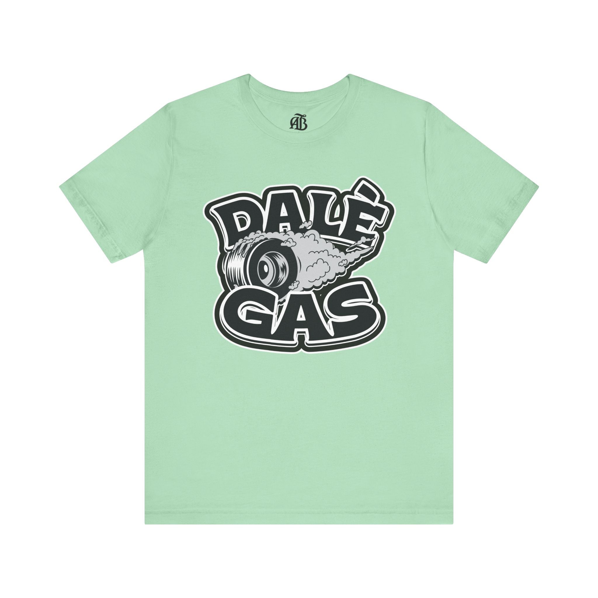 Latino car culture t-shirt with Dalè Gas slogan for automotive fans