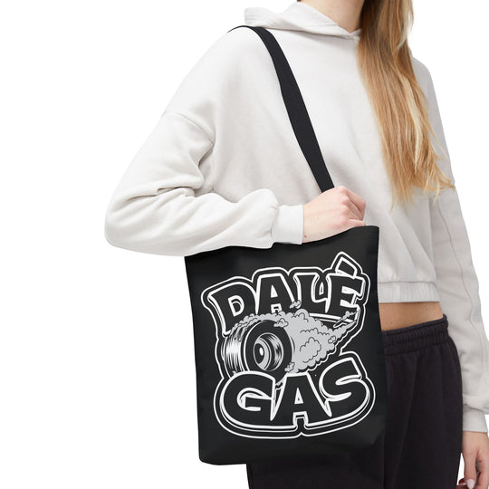 Streetwear inspired Dalè Gas Black Tote Bag lifestyle shot