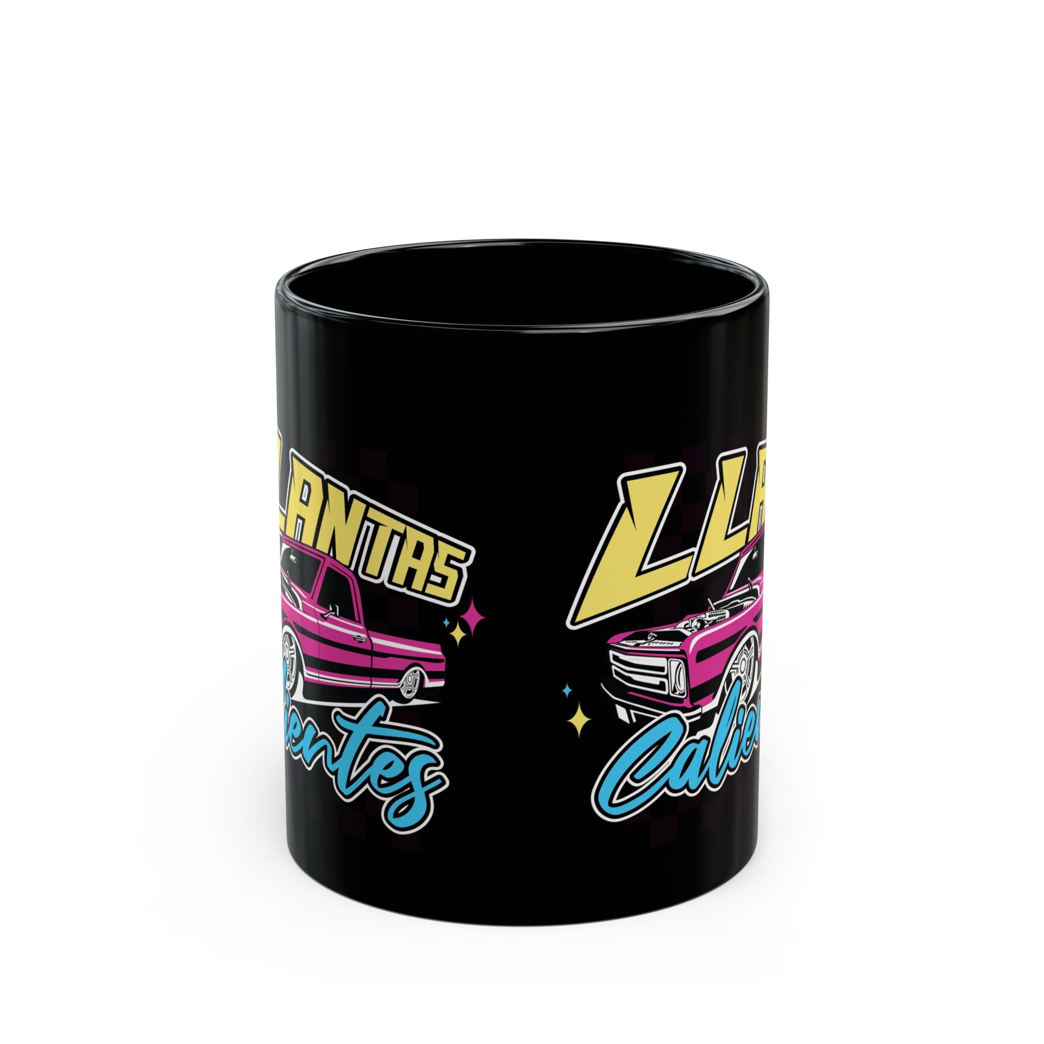 Trendy gift mug for car enthusiasts, coffee lovers, and racing fans
