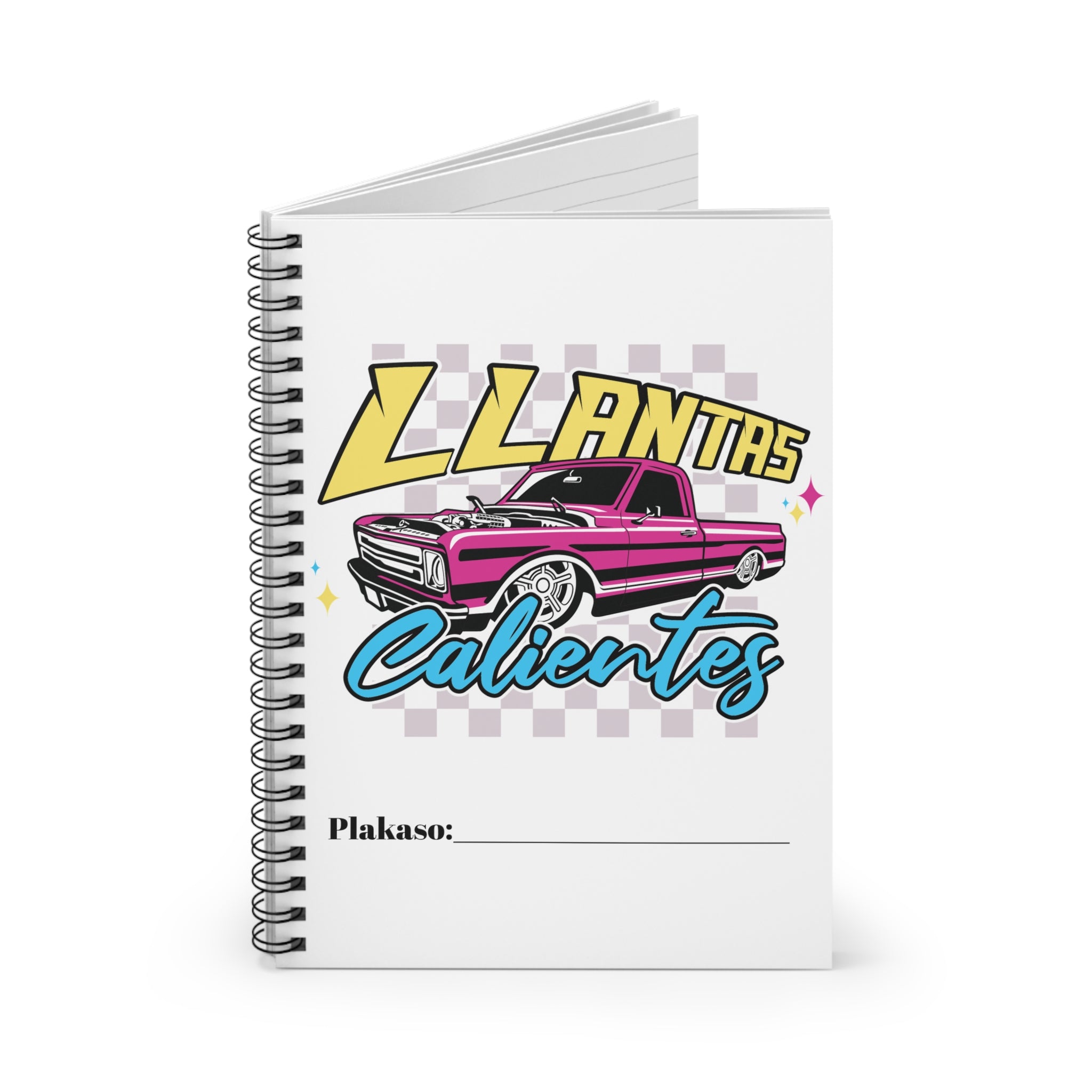 Spiral bound notebook for students and creatives with bold design