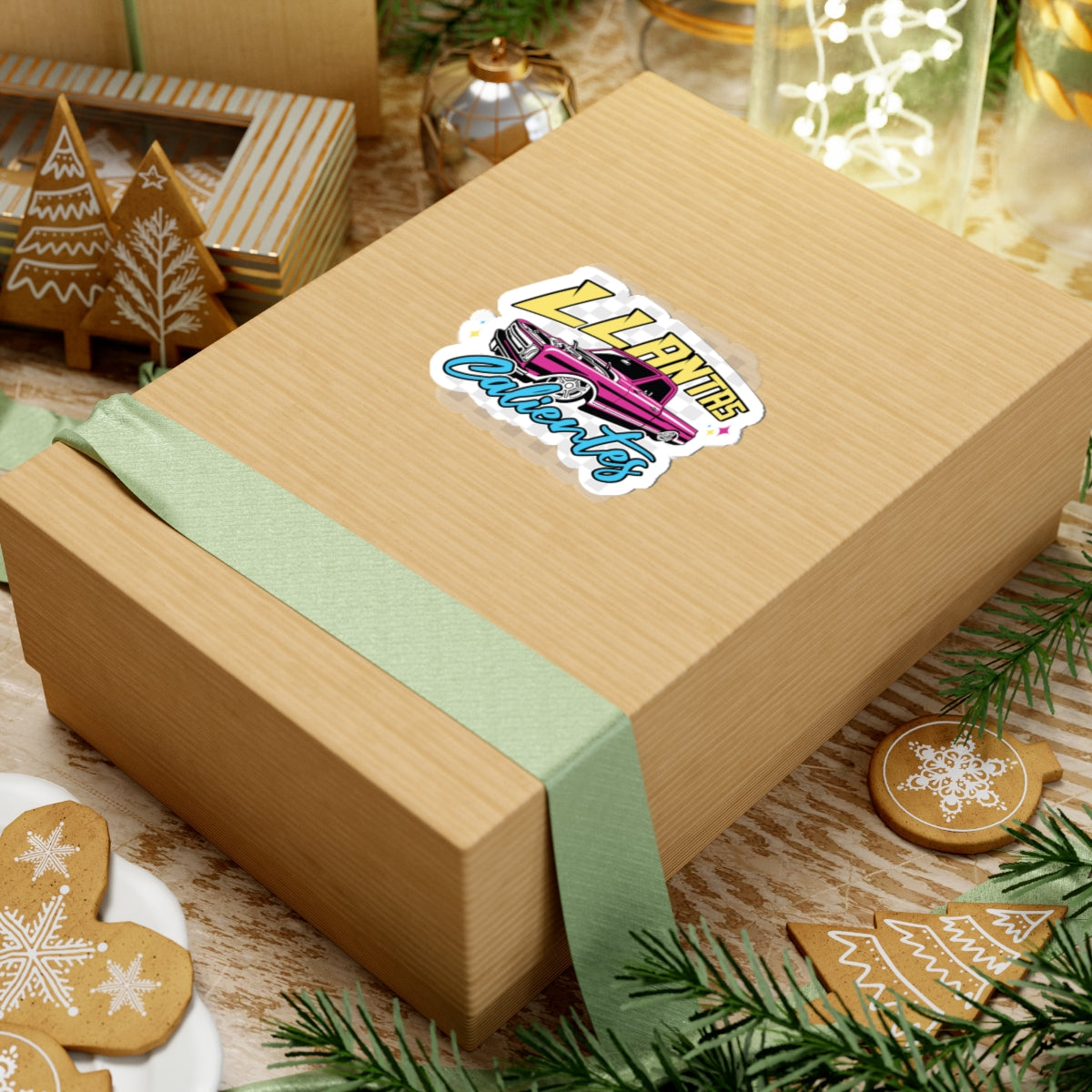 Weatherproof Paisaland culture sticker with retro truck art
