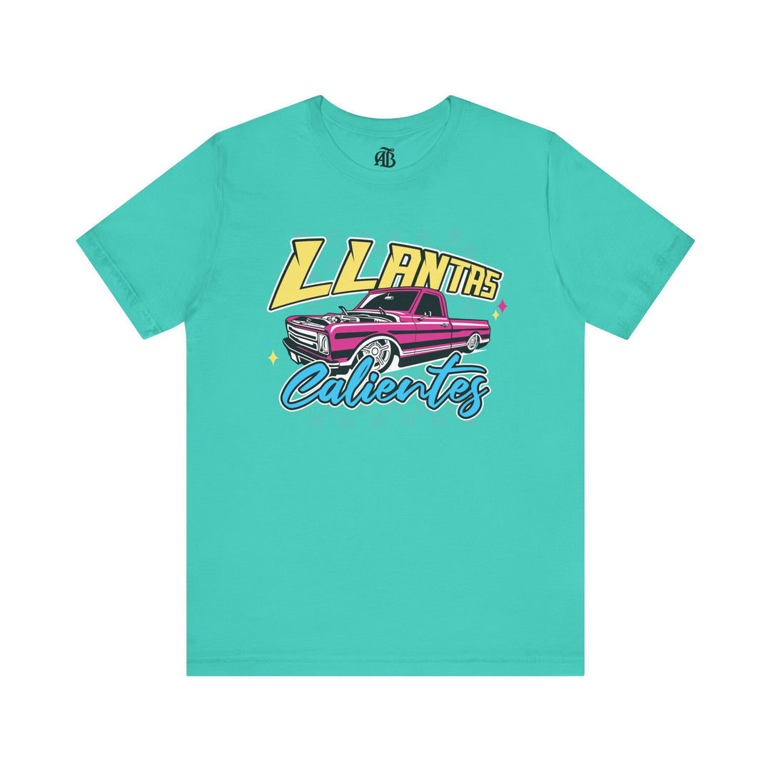 Paisa culture graphic tee with racing and car enthusiast theme