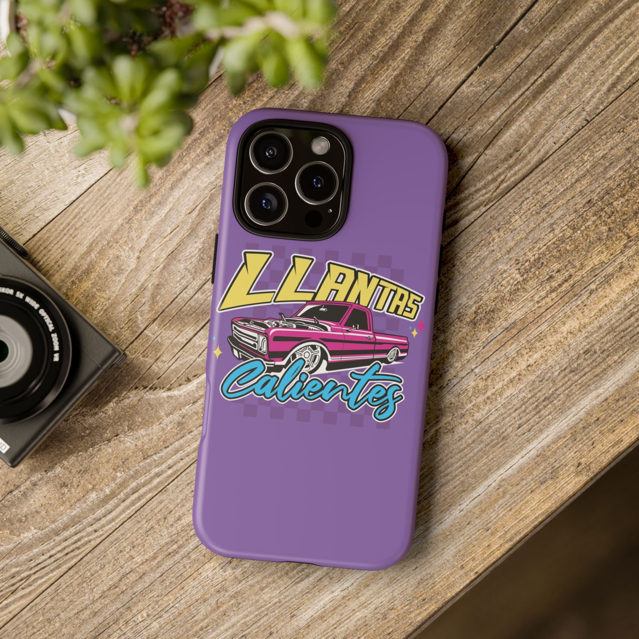 Llantas Calientes iPhone Case Purple | Car Culture Phone Cover – Alonso T. Bergass