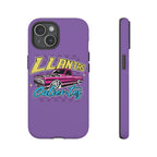 Retro car culture iPhone case with vibrant truck artwork