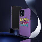 Retro car culture iPhone case with vibrant truck artwork