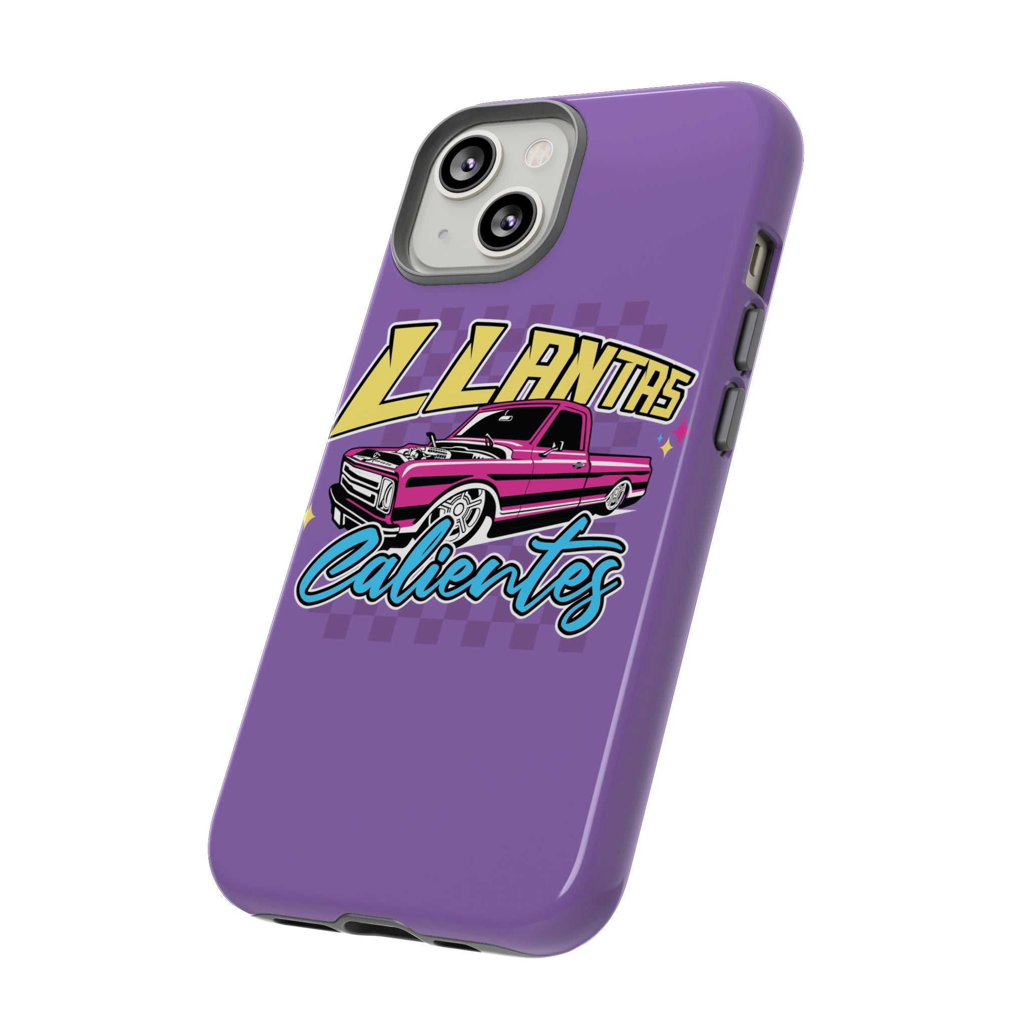 Protective glossy purple phone case for iPhone