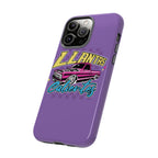 Trendy phone accessory with vibrant Llantas Calientes artwork
