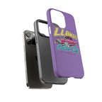 Protective glossy purple phone case for iPhone