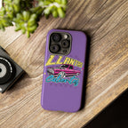 Protective glossy purple phone case for iPhone