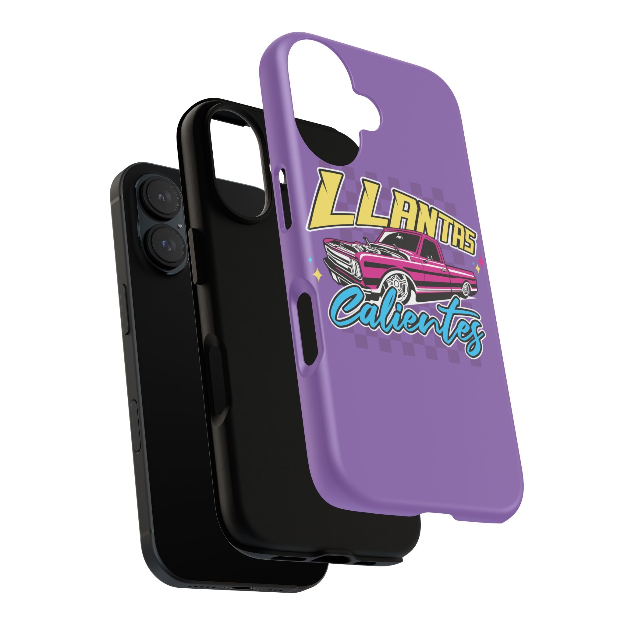 Protective glossy purple phone case for iPhone