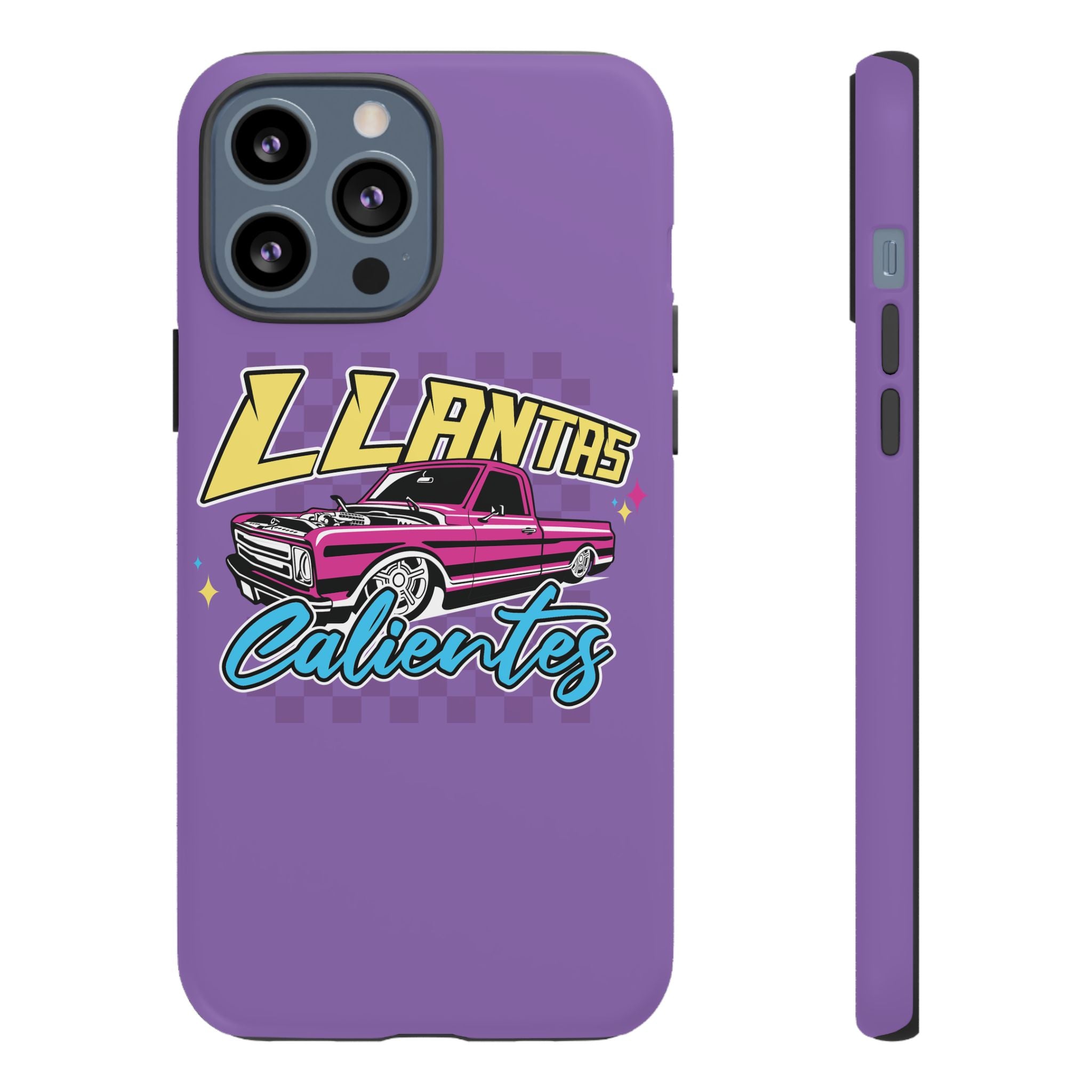 Protective glossy purple phone case for iPhone