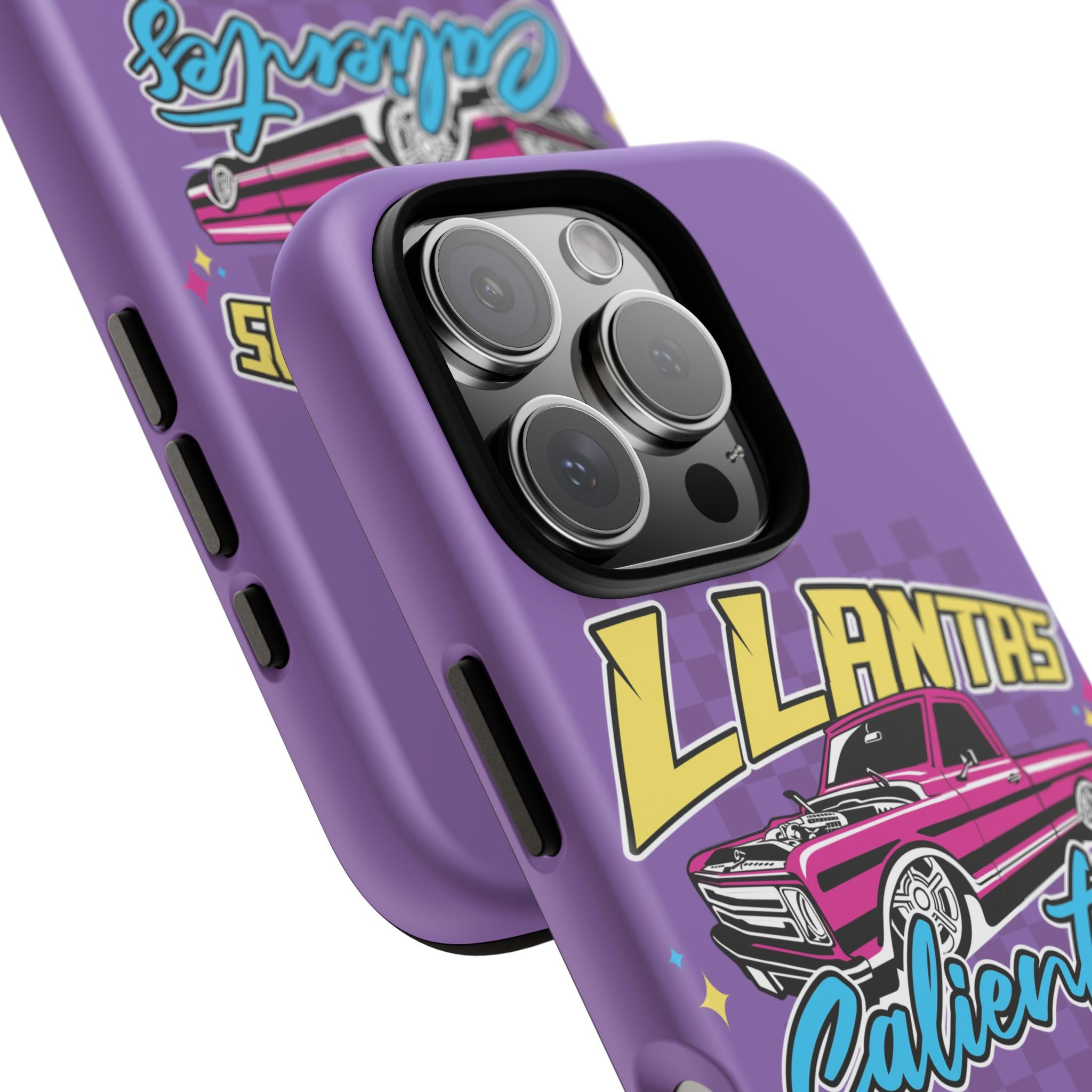 Protective glossy purple phone case for iPhone
