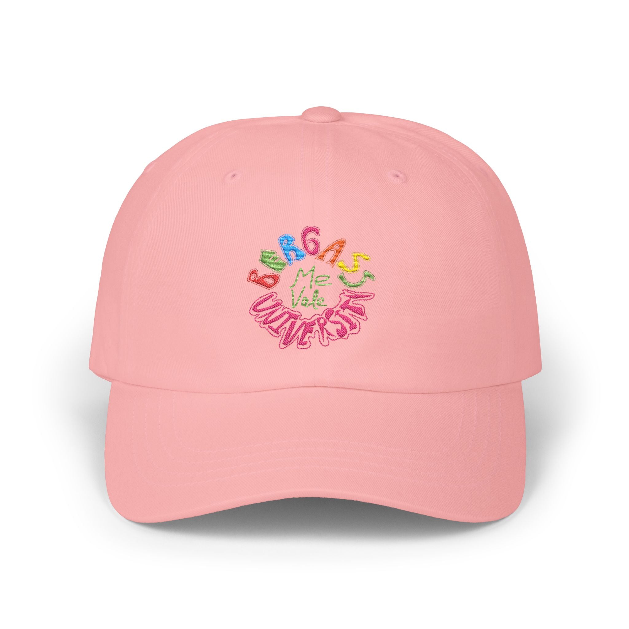 Unisex casual baseball cap with Me Vale Bergass colorful logo