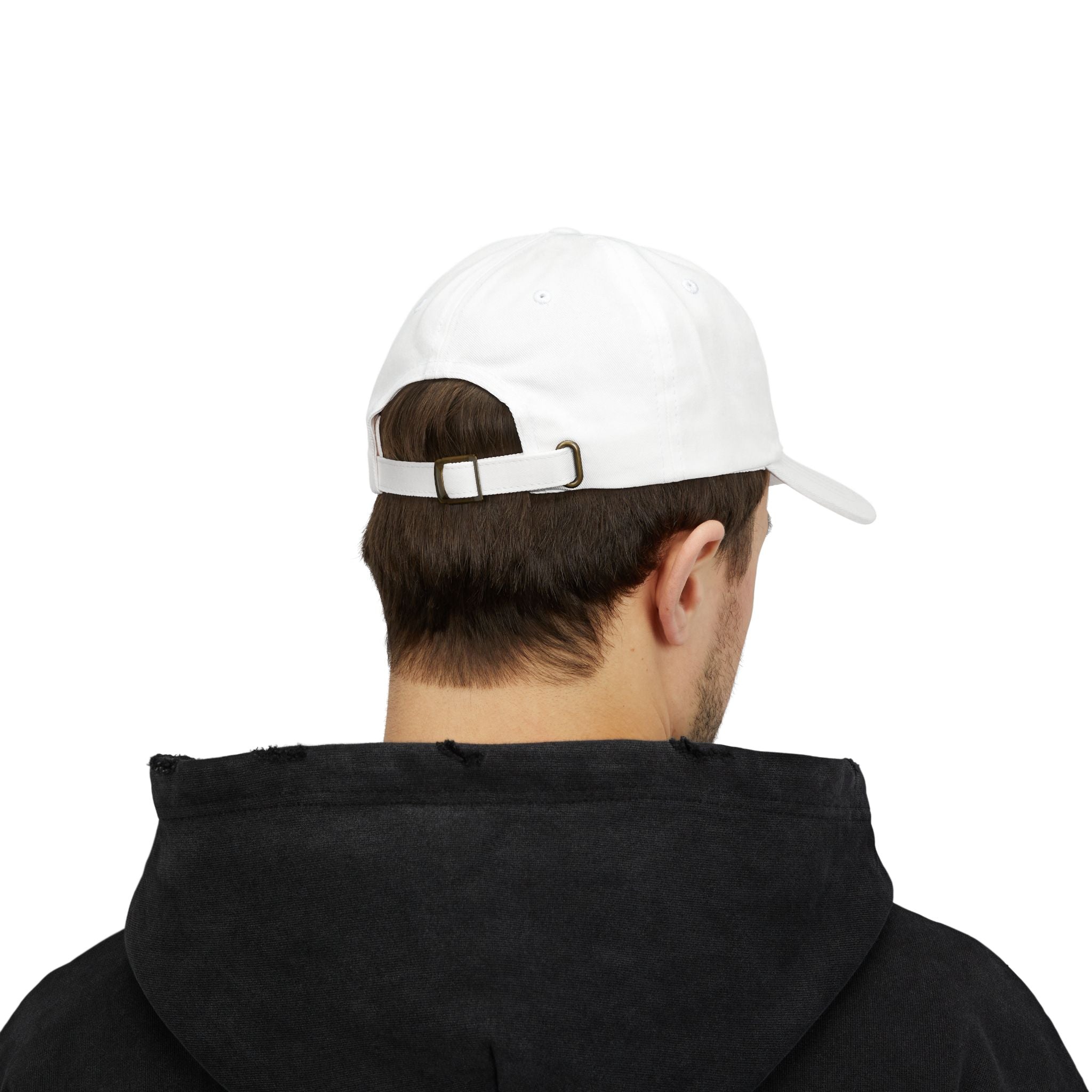 Adjustable dad cap with curved brim and Me Vale Bergass University embroidery