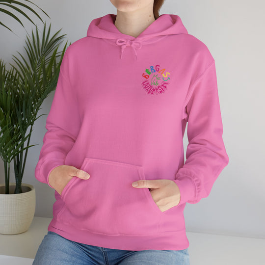 Warm and stylish graduation hoodie gift with bold university design