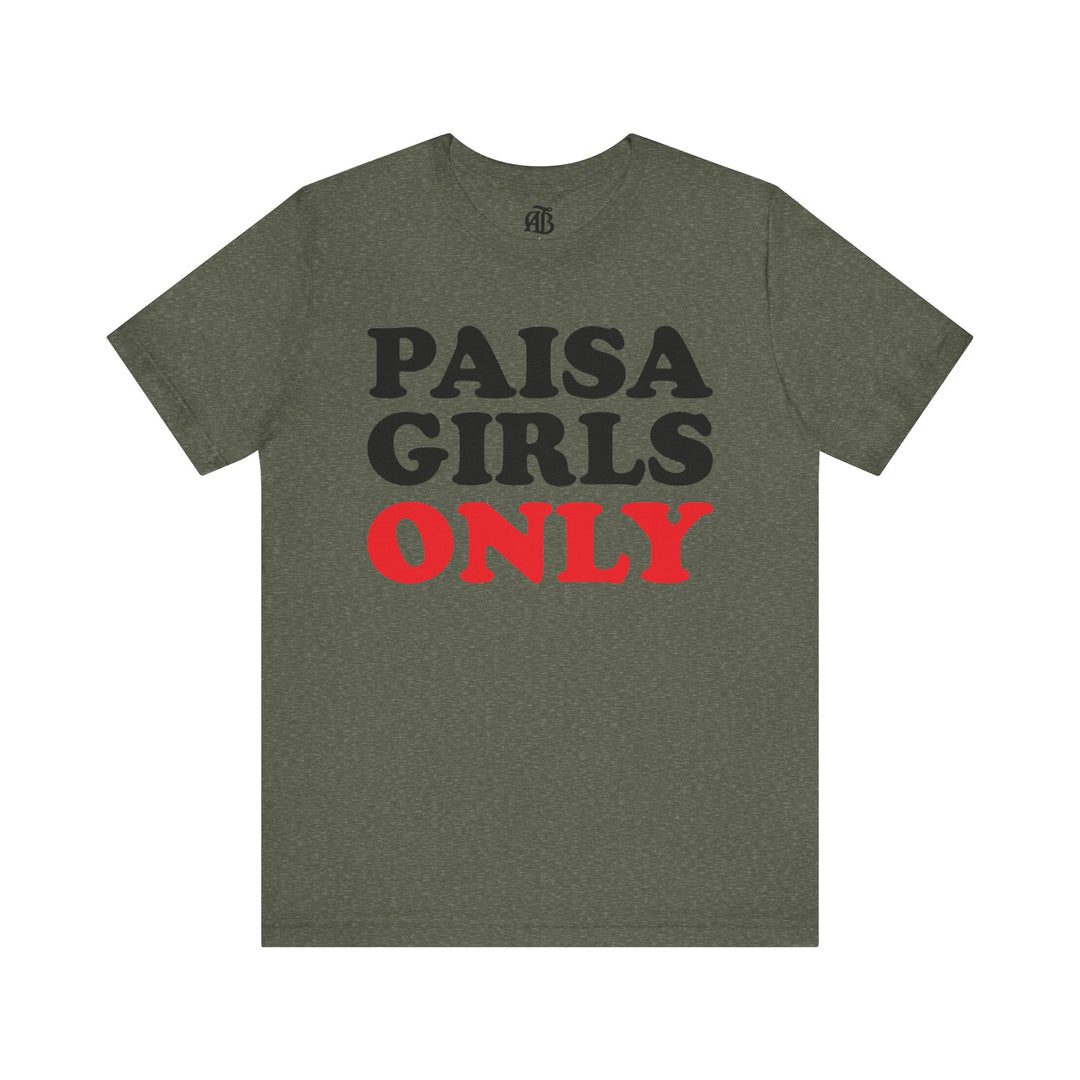 Unisex graphic tee celebrating paisa culture with bold lettering