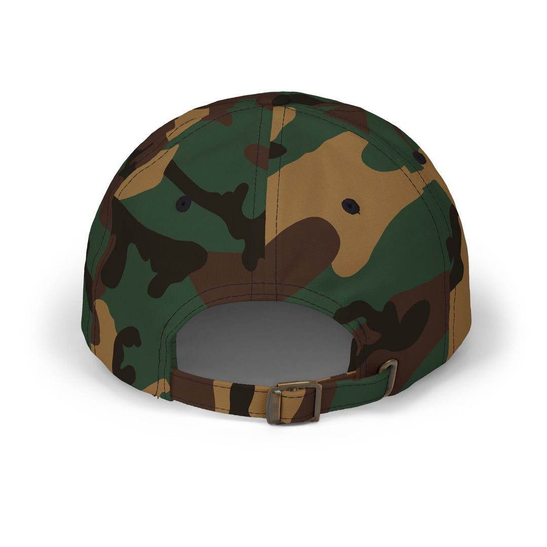 Dalè Gas Camouflage hat featuring bold streetwear embroidery design