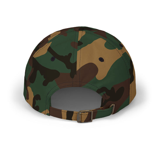 Dalè Gas Camouflage hat featuring bold streetwear embroidery design