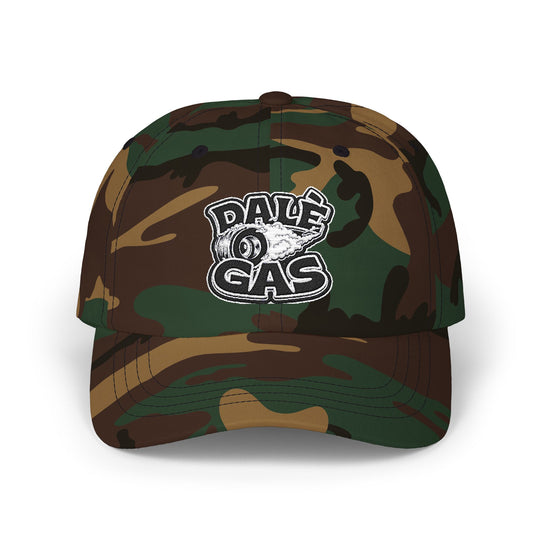 Dalè Gas Camouflage hat featuring bold streetwear embroidery design