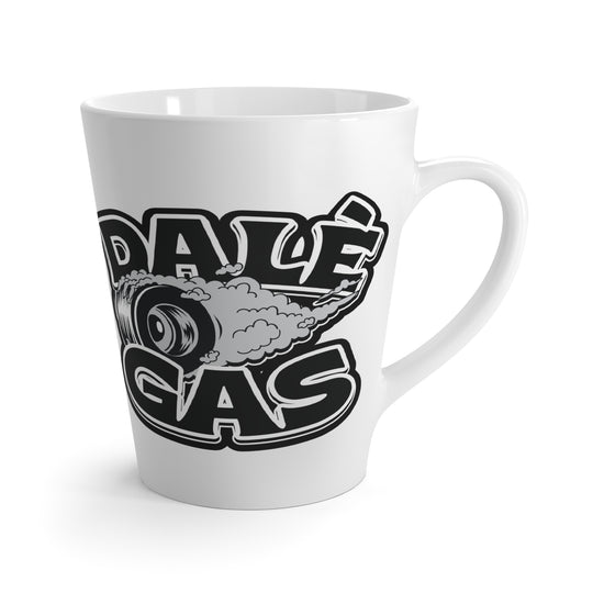 Dalè Gas white ceramic latte mug with bold streetwear logo