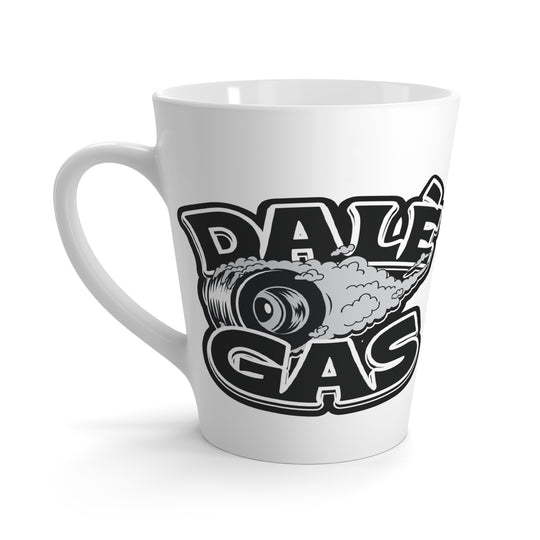 Dalè Gas Black white ceramic latte mug close-up product shot