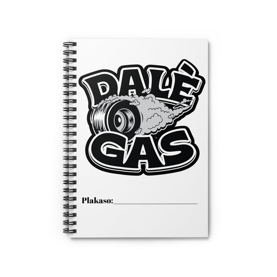 Dalè Gas spiral notebook with bold burnout tire design