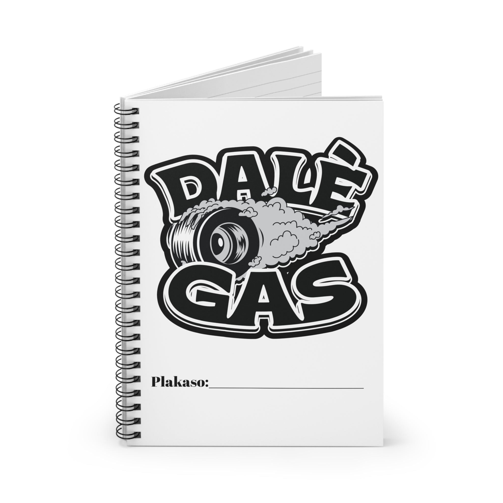 Editorial-style Dalè Gas spiral notebook product photo