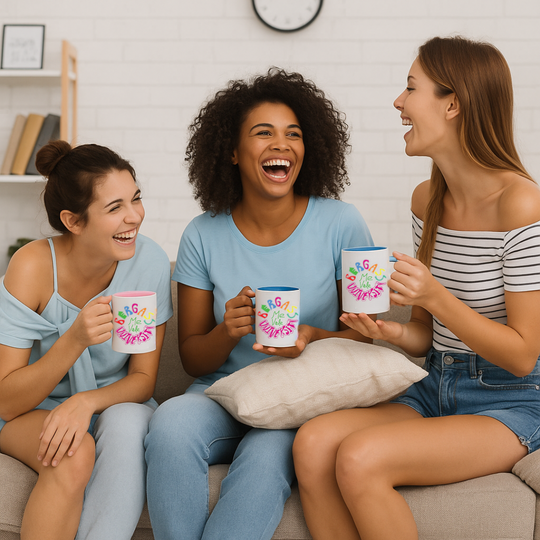 Me Vale Bergass 🎓 University Colorful Accent 💡 Coffee Mug | Fun Gift Drinkware