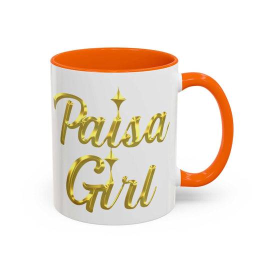 Paisa Girl Colorful Accent Coffee Mug