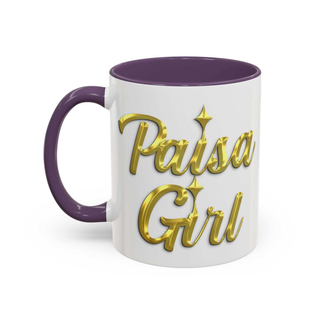 Paisa Girl Colorful Accent Coffee Mug