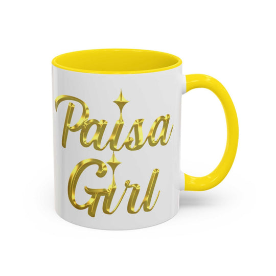 Paisa Girl Colorful Accent Coffee Mug