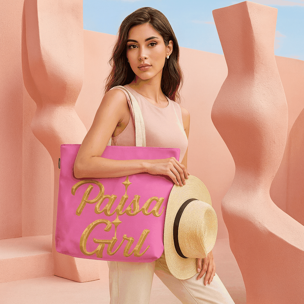 Paisa Girl Pink Tote Bag